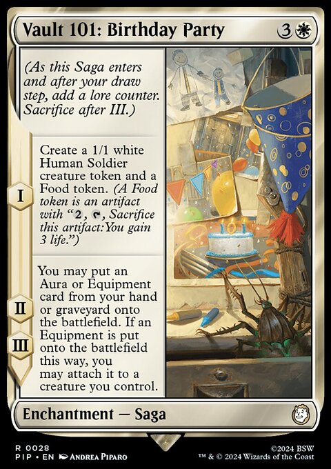 Vault 101: Birthday Party, Fallout #28, Magic: The Gathering card
