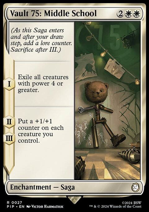 Vault 75: Middle School, Fallout #27, Magic: The Gathering card