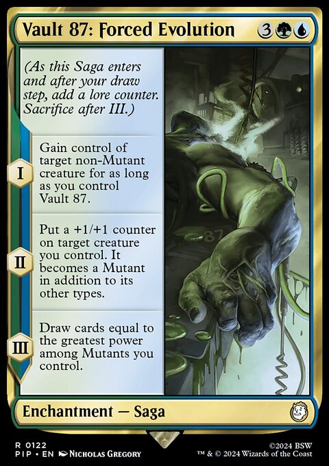 Vault 87: Forced Evolution, Fallout #122, Magic: The Gathering card