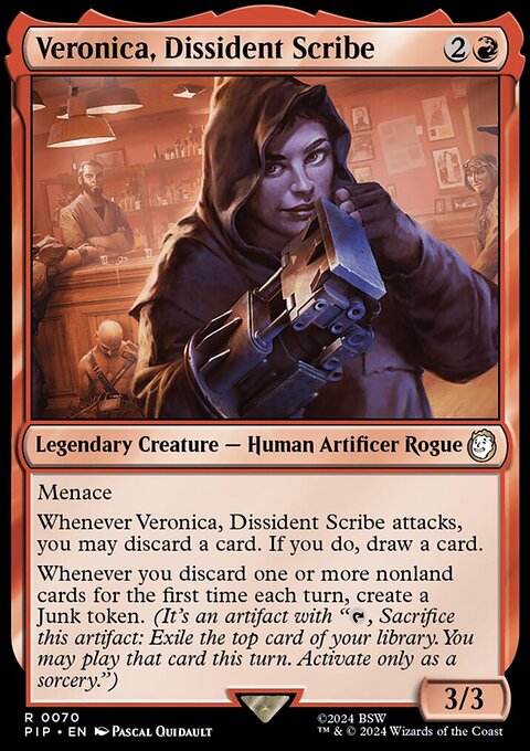 Veronica, Dissident Scribe, Fallout #70, Magic: The Gathering card