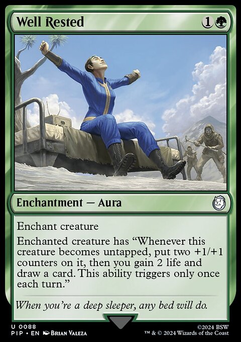 Well Rested, Fallout #88, Magic: The Gathering card