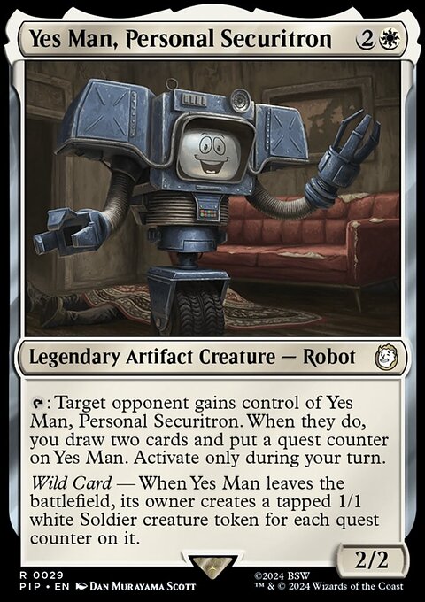Yes Man, Personal Securitron, Fallout #29, Magic: The Gathering card