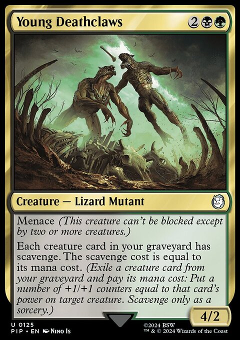 Young Deathclaws, Fallout #125, Magic: The Gathering card