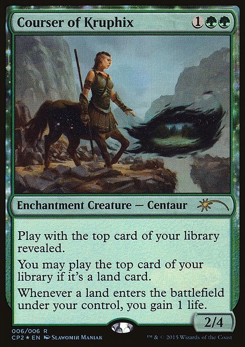 Courser of Kruphix, Fate Reforged Clash Pack #6, Magic: The Gathering card