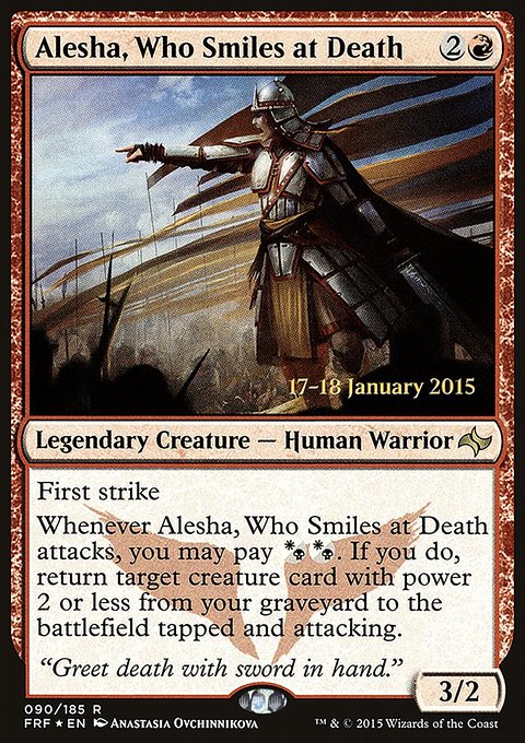 Alesha, Who Smiles at Death, Fate Reforged Promos #90s, Magic: The Gathering card