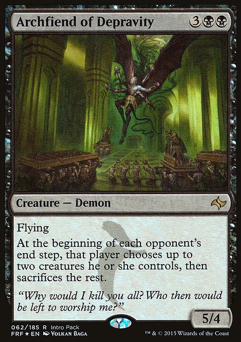 Archfiend of Depravity, Fate Reforged Promos #62, Magic: The Gathering card