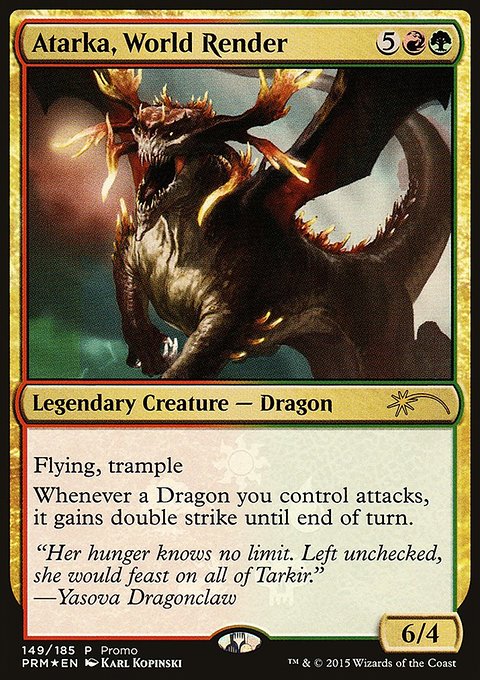 Atarka, World Render, Fate Reforged Promos #149★, Magic: The Gathering card