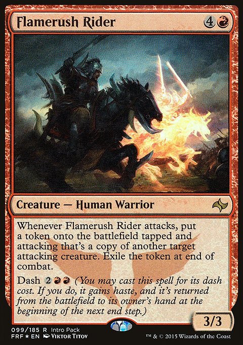 Flamerush Rider, Fate Reforged Promos #99, Magic: The Gathering card