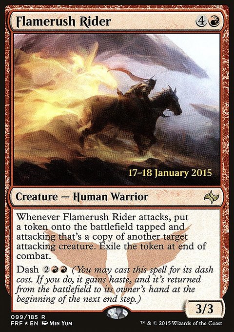 Flamerush Rider, Fate Reforged Promos #99s, Magic: The Gathering card