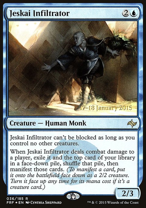 Jeskai Infiltrator, Fate Reforged Promos #36s, Magic: The Gathering card
