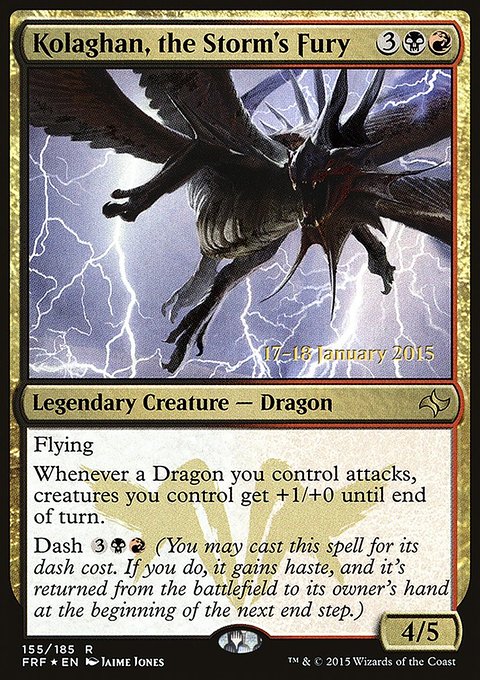 Kolaghan, the Storm's Fury, Fate Reforged Promos #155s, Magic: The Gathering card