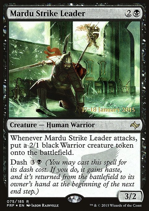Mardu Strike Leader, Fate Reforged Promos #75s, Magic: The Gathering card