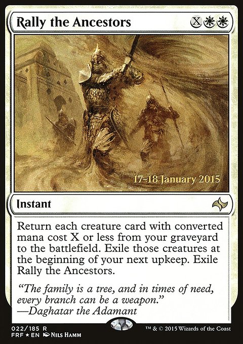 Rally the Ancestors, Fate Reforged Promos #22s, Magic: The Gathering card