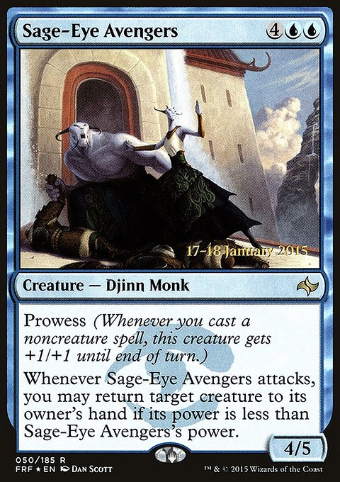 Sage-Eye Avengers, Fate Reforged Promos #50s, Magic: The Gathering card