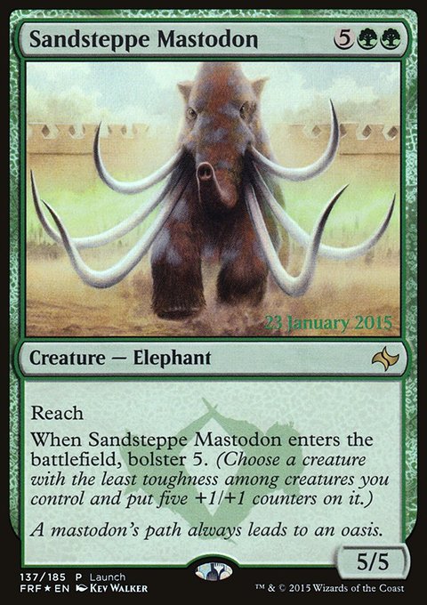 Sandsteppe Mastodon, Fate Reforged Promos #137, Magic: The Gathering card
