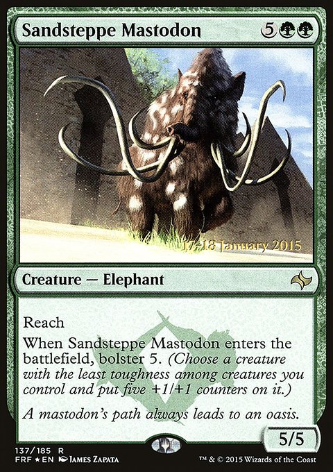Sandsteppe Mastodon, Fate Reforged Promos #137s, Magic: The Gathering card