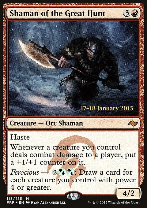 Shaman of the Great Hunt, Fate Reforged Promos #113s, Magic: The Gathering card