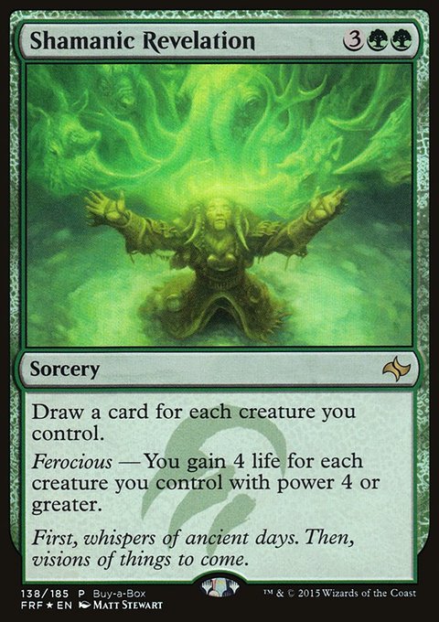 Shamanic Revelation, Fate Reforged Promos #138, Magic: The Gathering card