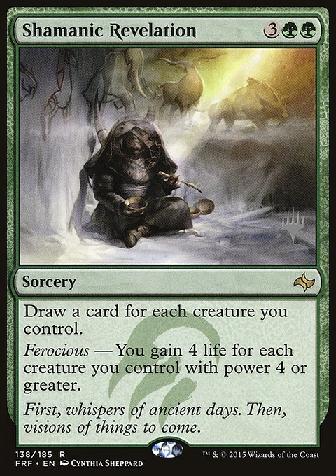 Shamanic Revelation, Fate Reforged Promos #138p, Magic: The Gathering card