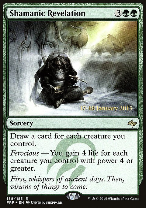 Shamanic Revelation, Fate Reforged Promos #138s, Magic: The Gathering card