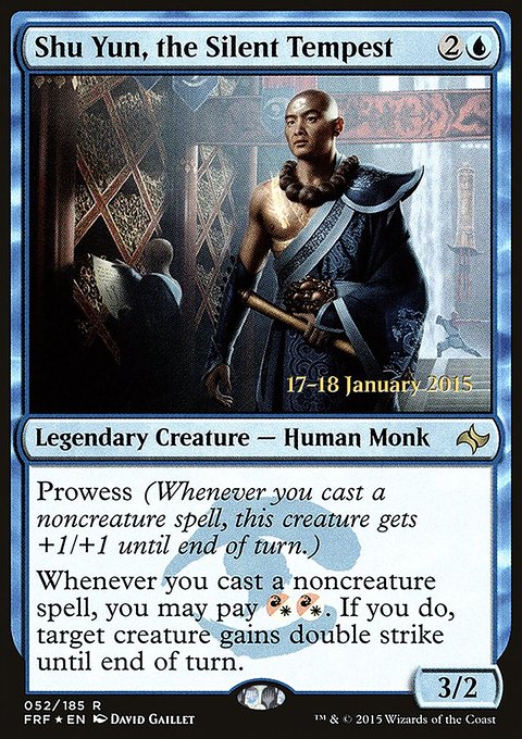Shu Yun, the Silent Tempest, Fate Reforged Promos #52s, Magic: The Gathering card