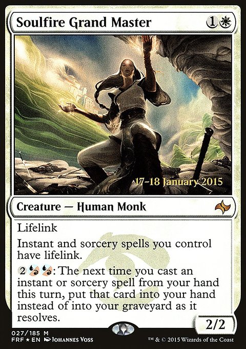 Soulfire Grand Master, Fate Reforged Promos #27s, Magic: The Gathering card