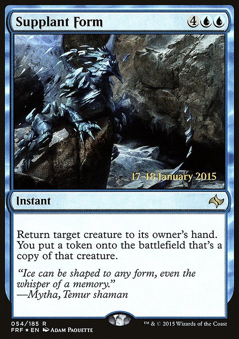 Supplant Form, Fate Reforged Promos #54s, Magic: The Gathering card