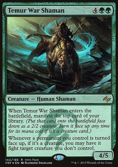 Temur War Shaman, Fate Reforged Promos #142, Magic: The Gathering card
