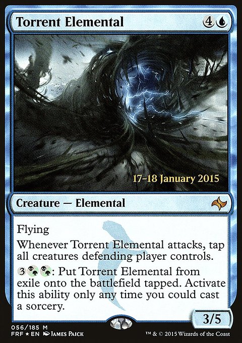 Torrent Elemental, Fate Reforged Promos #56s, Magic: The Gathering card