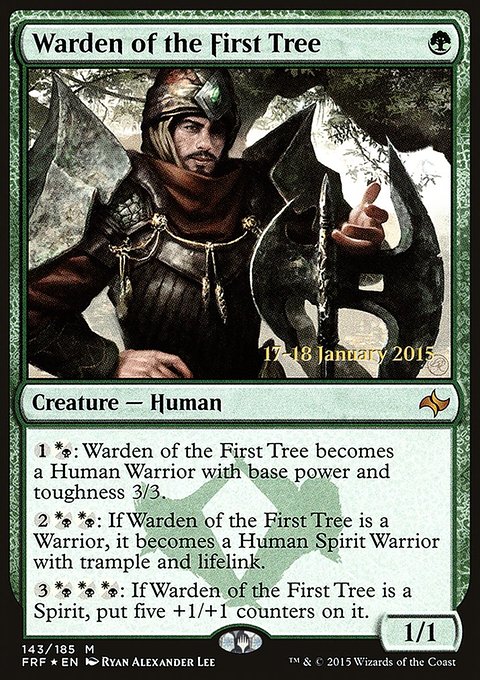 Warden of the First Tree, Fate Reforged Promos #143s, Magic: The Gathering card
