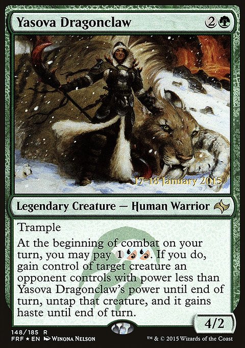 Yasova Dragonclaw, Fate Reforged Promos #148s, Magic: The Gathering card