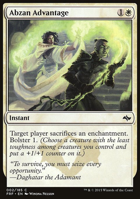 Abzan Advantage, Fate Reforged #2, Magic: The Gathering card