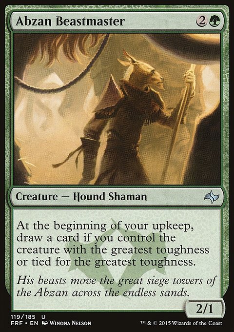 Abzan Beastmaster, Fate Reforged #119, Magic: The Gathering card