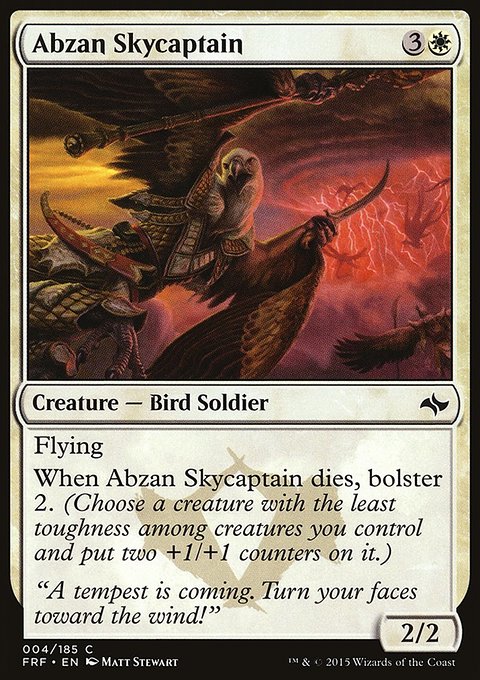 Abzan Skycaptain, Fate Reforged #4, Magic: The Gathering card