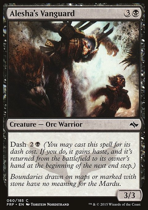 Alesha's Vanguard, Fate Reforged #60, Magic: The Gathering card