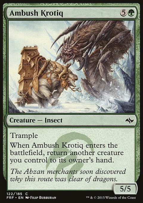 Ambush Krotiq, Fate Reforged #122, Magic: The Gathering card