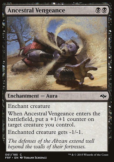 Ancestral Vengeance, Fate Reforged #61, Magic: The Gathering card