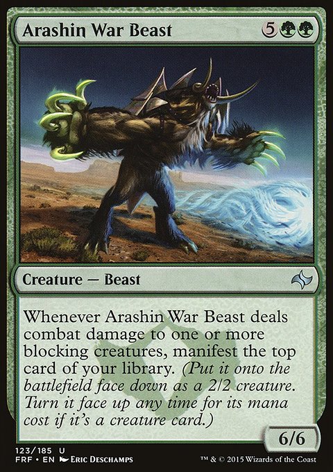 Arashin War Beast, Fate Reforged #123, Magic: The Gathering card