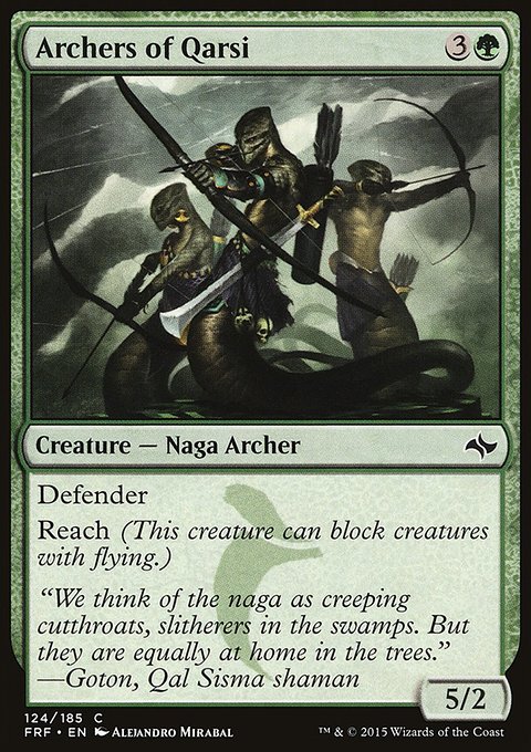Archers of Qarsi, Fate Reforged #124, Magic: The Gathering card