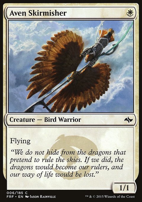 Aven Skirmisher, Fate Reforged #6, Magic: The Gathering card