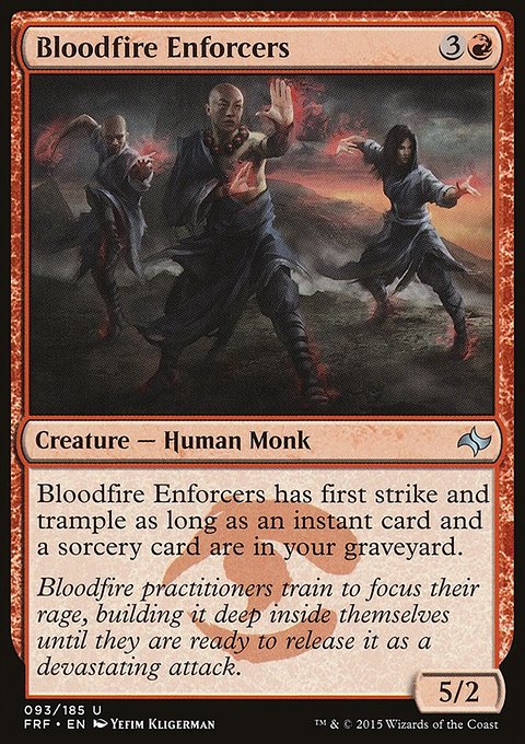 Bloodfire Enforcers, Fate Reforged #93, Magic: The Gathering card