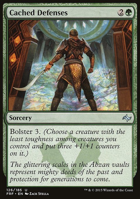 Cached Defenses, Fate Reforged #126, Magic: The Gathering card
