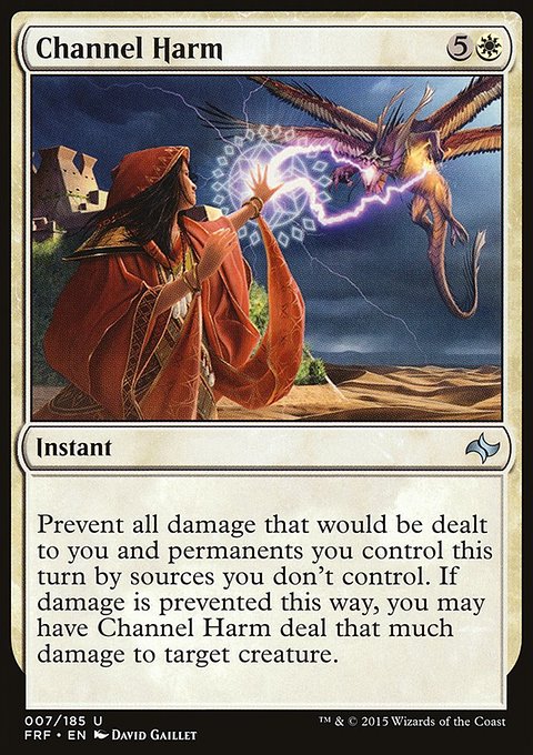 Channel Harm, Fate Reforged #7, Magic: The Gathering card