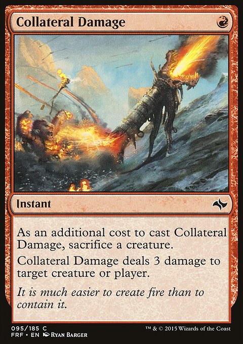 Collateral Damage, Fate Reforged #95, Magic: The Gathering card