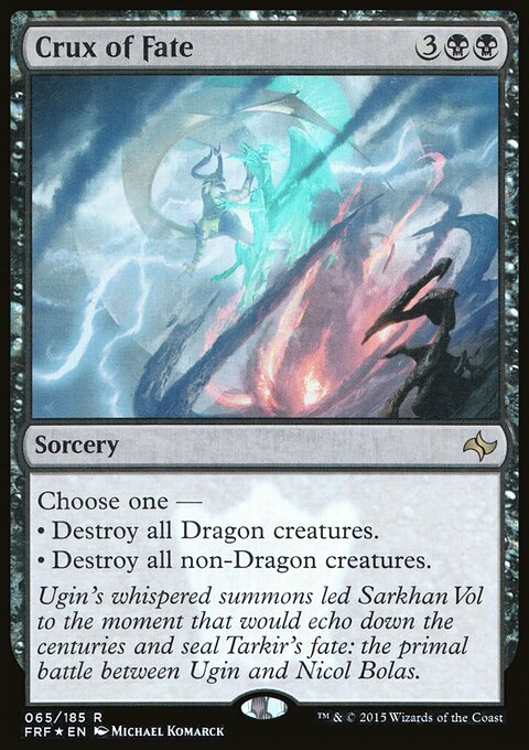 Crux of Fate, Fate Reforged #65★, Magic: The Gathering card