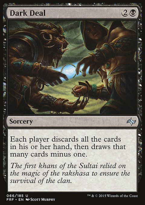 Dark Deal, Fate Reforged #66, Magic: The Gathering card