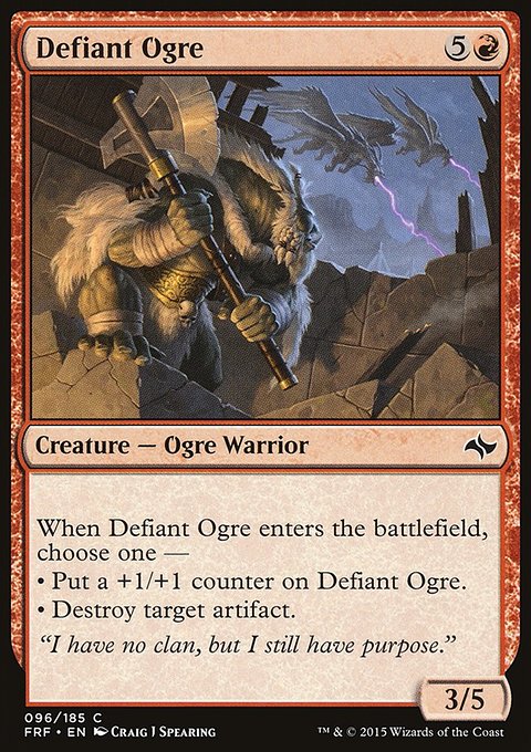 Defiant Ogre, Fate Reforged #96, Magic: The Gathering card