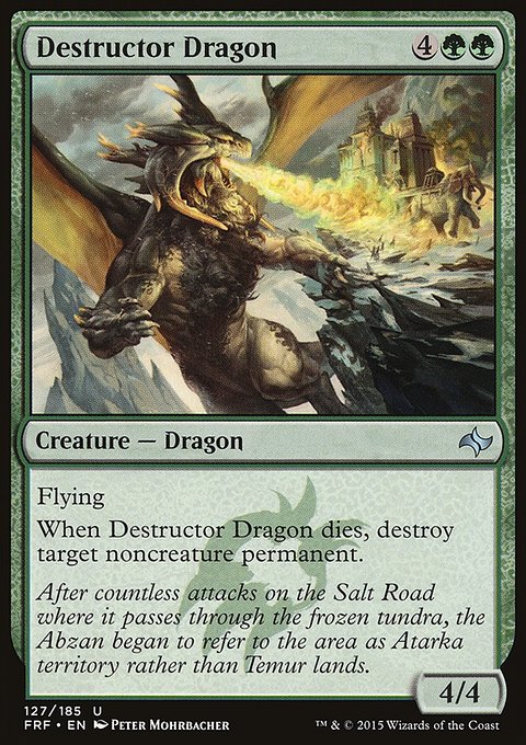 Destructor Dragon, Fate Reforged #127, Magic: The Gathering card