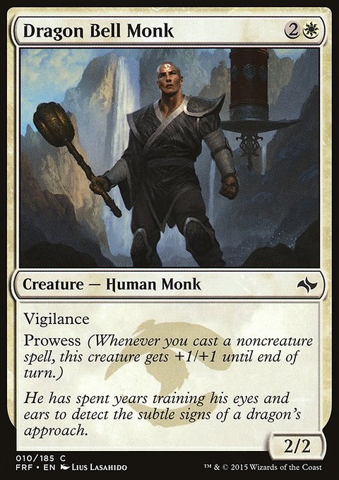 Dragon Bell Monk, Fate Reforged #10, Magic: The Gathering card