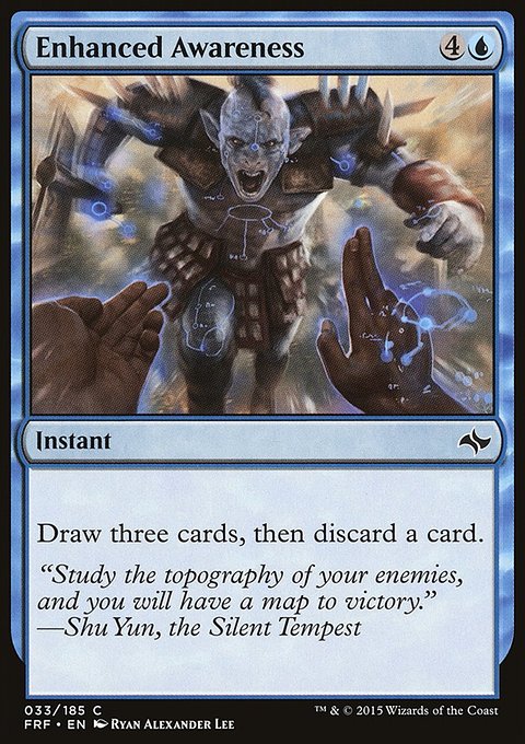 Enhanced Awareness, Fate Reforged #33, Magic: The Gathering card